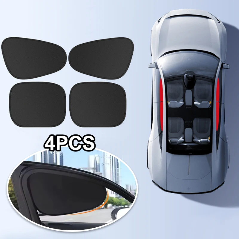 4Pcs Car Electrostatic Sun Visor Side Window 4-Layer Sun Shade Curtains Anti-Glare UV-Blocker Auto Internal Blocker 99.9% UV
4Pcs Car Electrostatic Sun Visor Side Window 4-Layer Sun Shade Curtains Anti-Glare UV-Blocker Auto Internal Blocker 99.9% UV