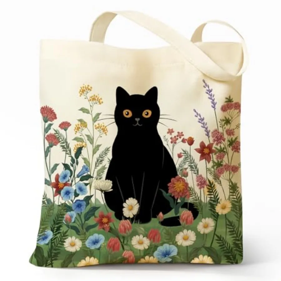 Cute Aesthetic Canvas Tote Bag for Women, Book Totes Bag for Work School Girls, Reusable Totebag with Zipper Pocket
Cute Aesthetic Canvas Tote Bag for Women, Book Totes Bag for Work School Girls, Reusable Totebag with Zipper Pocket