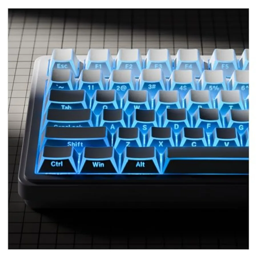 XVX Shine Through Keycaps, PBT Keyboard Keycaps Cherry Profile, Custom Keycap Sets Suitable for 60% 65% 75% 80% 100% Mechanical
XVX Shine Through Keycaps, PBT Keyboard Keycaps Cherry Profile, Custom Keycap Sets Suitable for 60% 65% 75% 80% 100% Mechanical
