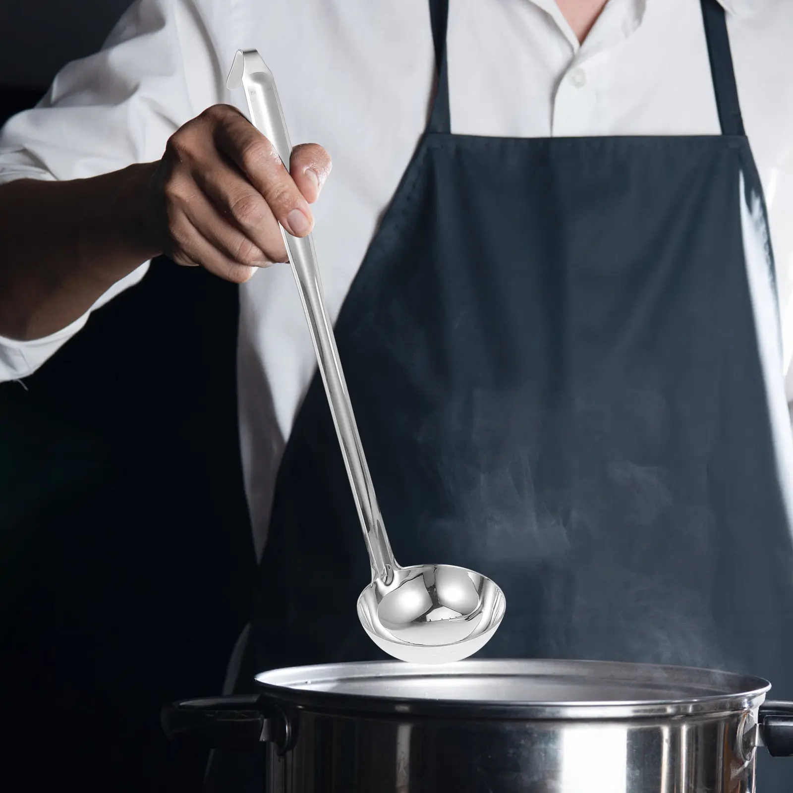 Stainless Steel Soup Ladle Long Handle Heavy Duty Thickened Cooking Serving Stirring Portioning Kitchen Utensils
Stainless Steel Soup Ladle Long Handle Heavy Duty Thickened Cooking Serving Stirring Portioning Kitchen Utensils