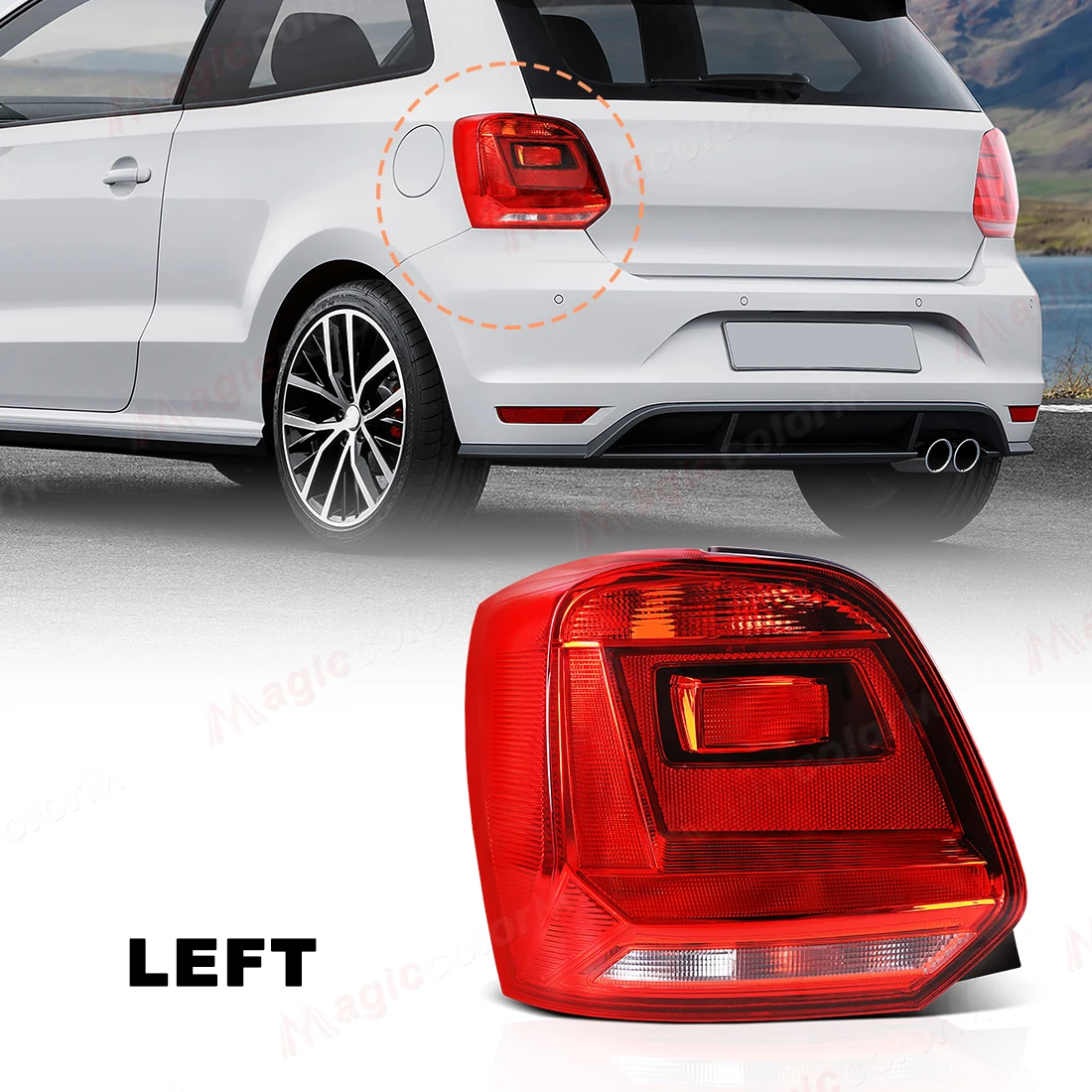 Tail Lamp Assembly No Bulb For VW Polo 6C Hatchback 2014 2015 2016 2017 Rear Brake Warning Reversing Light 6C0945095 6C0945096
Tail Lamp Assembly No Bulb For VW Polo 6C Hatchback 2014 2015 2016 2017 Rear Brake Warning Reversing Light 6C0945095 6C0945096