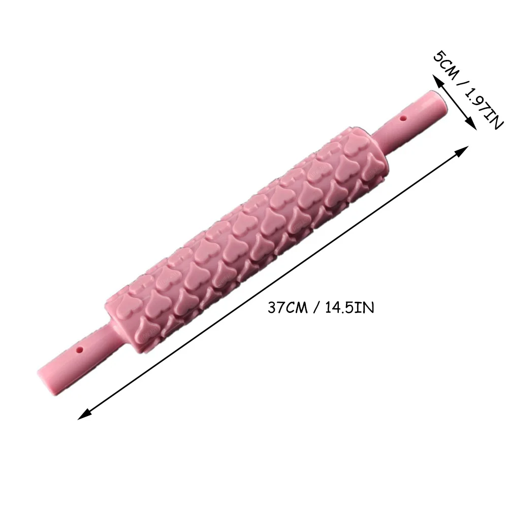 Embossed Rolling Pin 39cm Random Color Plastic Fondant Cake Sugarcraft Decoration Tool for DIY Craft Clays Even Rolling
Embossed Rolling Pin 39cm Random Color Plastic Fondant Cake Sugarcraft Decoration Tool for DIY Craft Clays Even Rolling