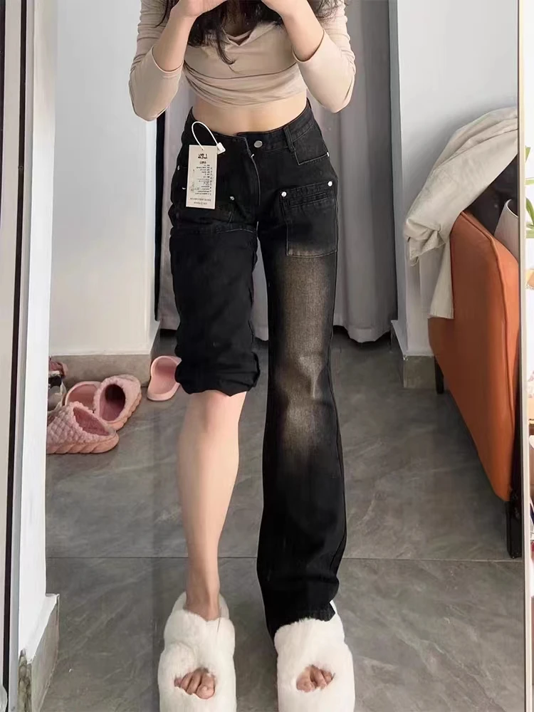 High Waist Straight Leg Jeans plus Size Women Loose Slimming Black American Retro Flared Pants Spring Autumn High Waist Jeans
High Waist Straight Leg Jeans plus Size Women Loose Slimming Black American Retro Flared Pants Spring Autumn High Waist Jeans