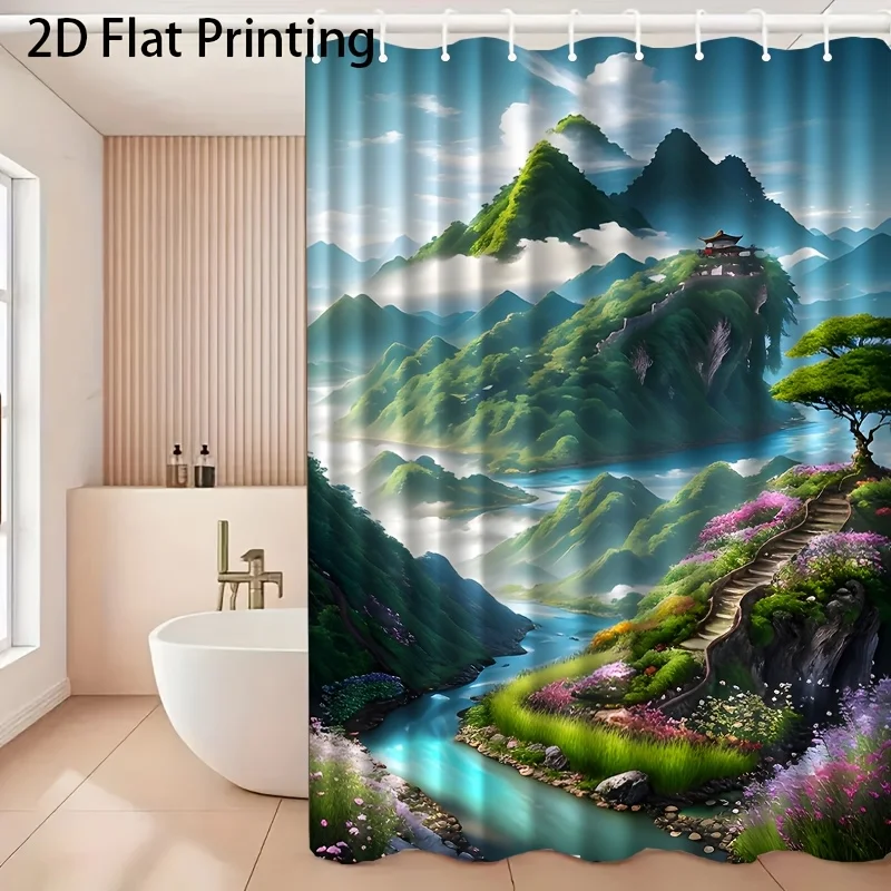 Waterproof Tropical Scenic Mountain Landscape Shower Curtain Asian Zen Nature Bathroom Decor Art Print Mural
Waterproof Tropical Scenic Mountain Landscape Shower Curtain Asian Zen Nature Bathroom Decor Art Print Mural