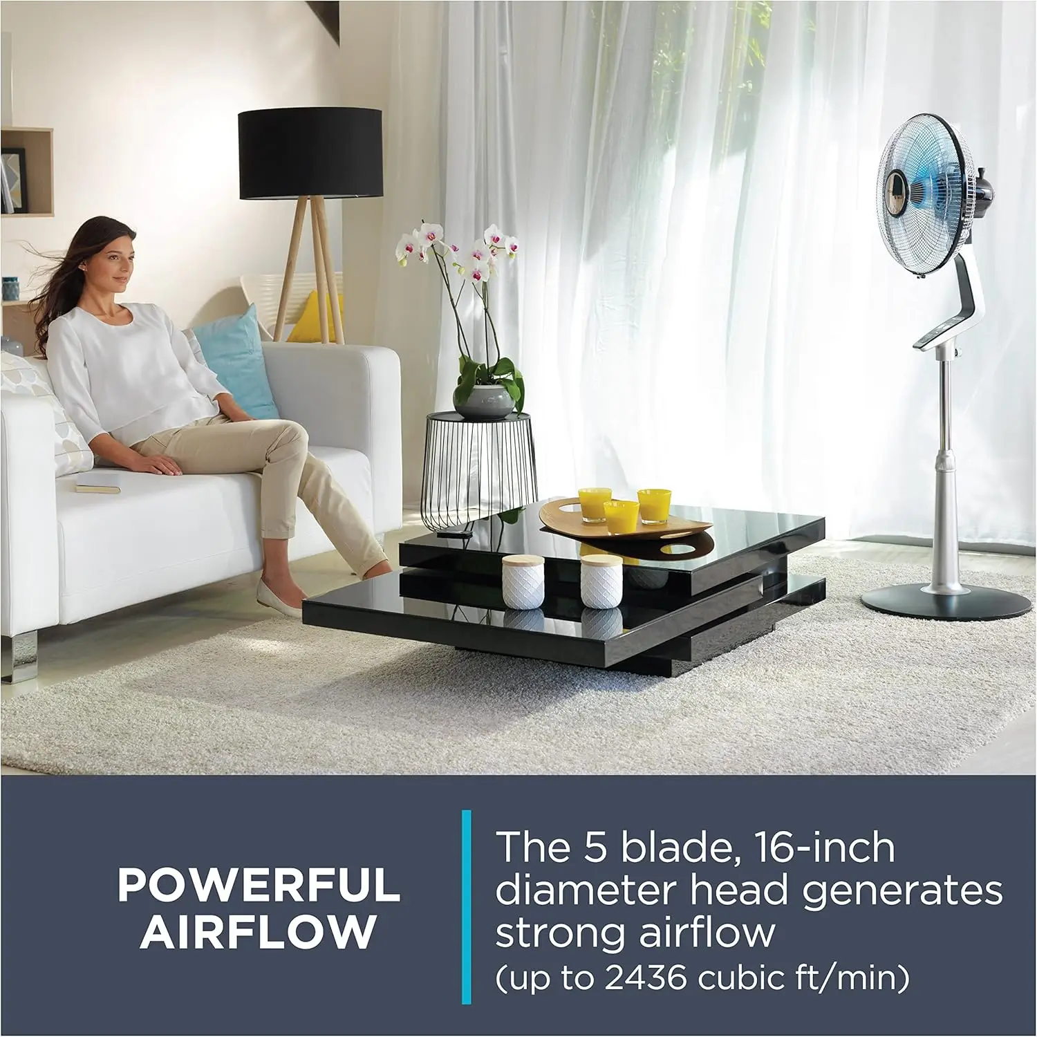 Pedestal Fan, 53 Inches, Ultra Quiet Oscillating Fan for Bedroom, Portable, 5 Speeds, Refresh Up to 23-Feet, Silver, Indoor, VU5
Pedestal Fan, 53 Inches, Ultra Quiet Oscillating Fan for Bedroom, Portable, 5 Speeds, Refresh Up to 23-Feet, Silver, Indoor, VU5