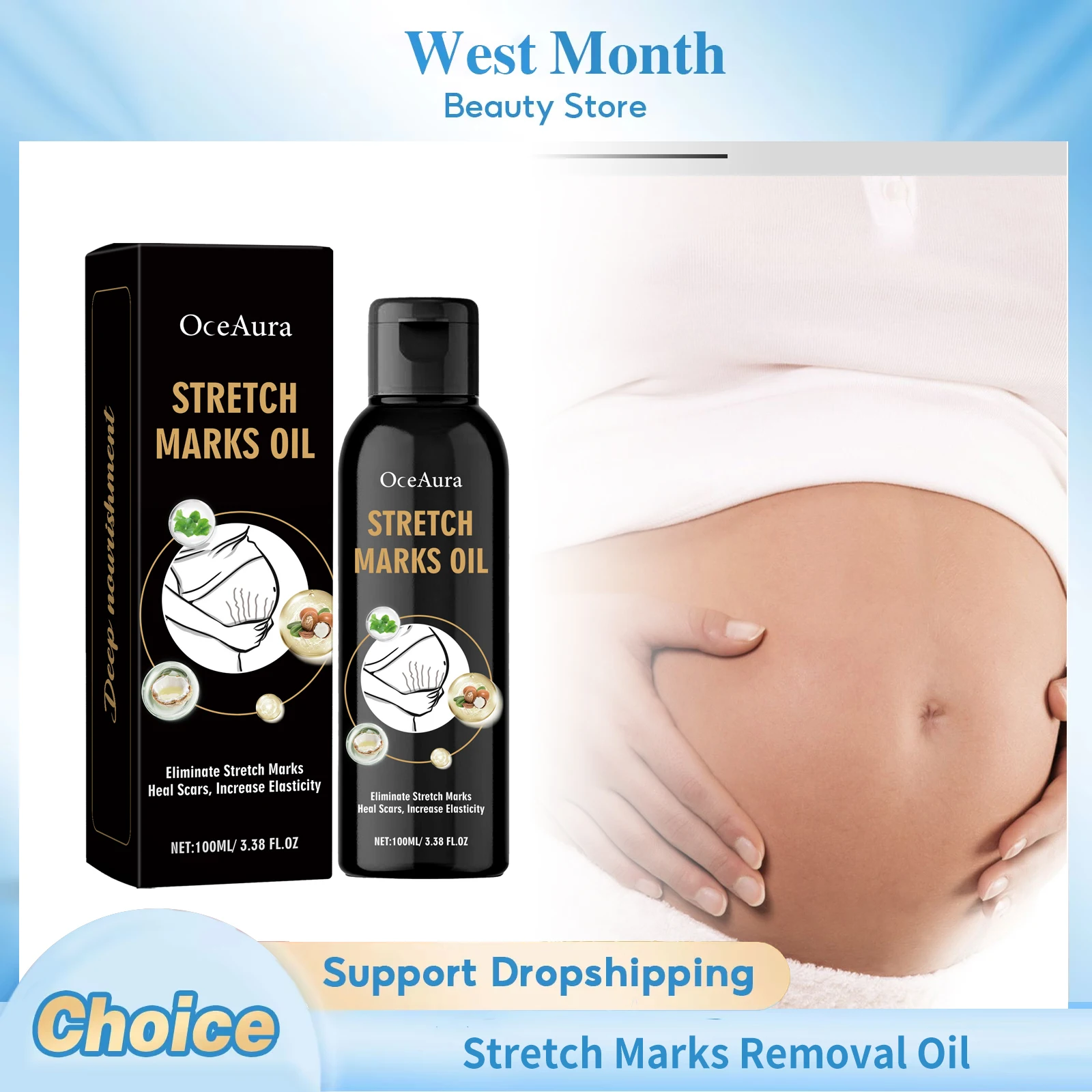 Stretch Marks Removal Oil Removes Postpartum Pregnant Women Scar Improve Sagging Smoothing Skin Whiten Repair Firming Skin Care
Stretch Marks Removal Oil Removes Postpartum Pregnant Women Scar Improve Sagging Smoothing Skin Whiten Repair Firming Skin Care
