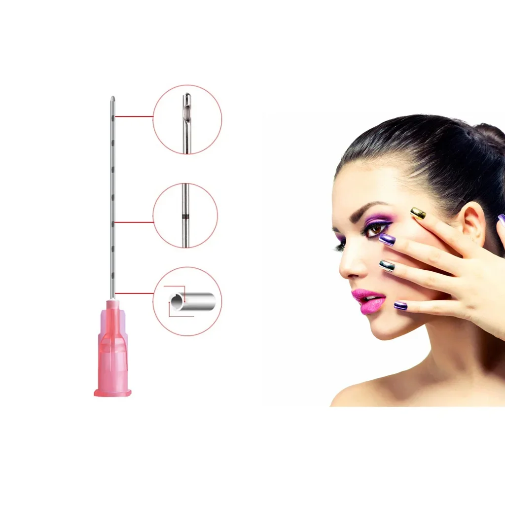 20pcs Disposable Blunt Tip Cannula Needle For Filler Injection 18G 19G 26G 27G 29G 30G Facial Filling Nose
20pcs Disposable Blunt Tip Cannula Needle For Filler Injection 18G 19G 26G 27G 29G 30G Facial Filling Nose