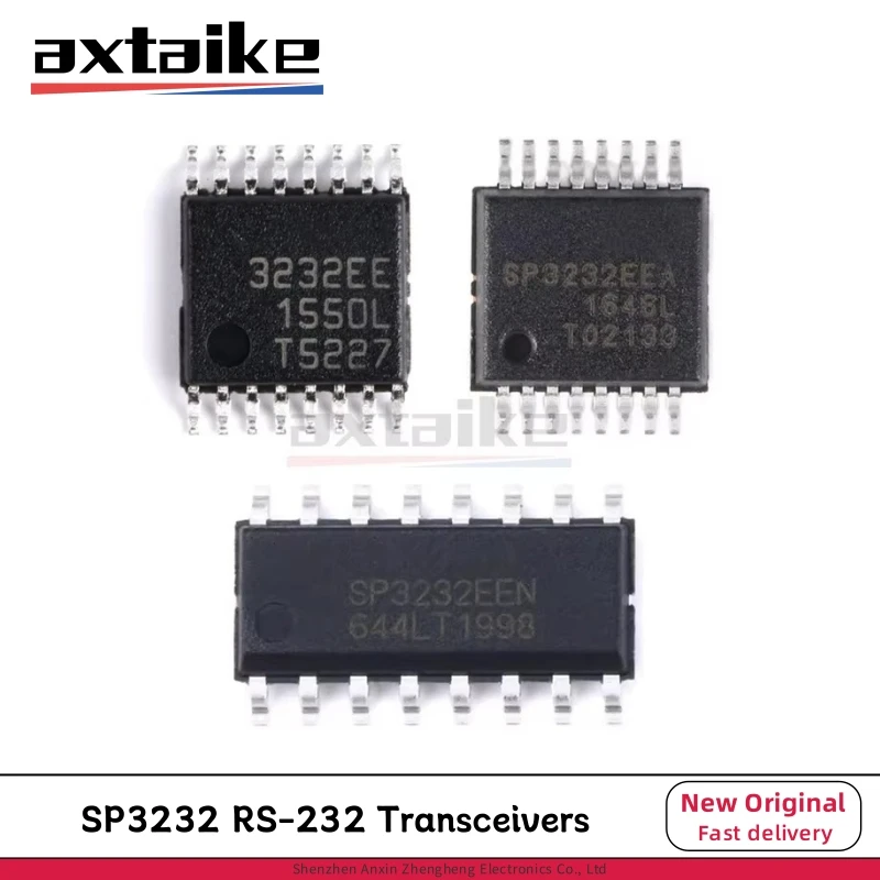 10PCS SP3232 SP3232EEN SOP-16 SP3232EEA SSOP-16 SP3232EEY TSSOP-16 3.0V To 5.5V RS-232 Transceivers SMD IC SP3232EEN-L/TR 3232EE
10PCS SP3232 SP3232EEN SOP-16 SP3232EEA SSOP-16 SP3232EEY TSSOP-16 3.0V To 5.5V RS-232 Transceivers SMD IC SP3232EEN-L/TR 3232EE