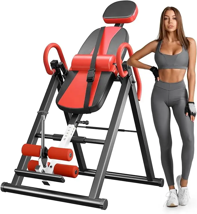 Fitness Chiropractic Back Stretcher Machine Safety Reflexology Pad Home Gym Training Foldable Upside Down Device Inverted Chair
Fitness Chiropractic Back Stretcher Machine Safety Reflexology Pad Home Gym Training Foldable Upside Down Device Inverted Chair