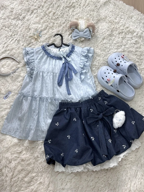 Petal Hem Prep Set Butterfly Sleeve Blouse Lace Trim Skort Women's Youthful High Waist Coordinates Sweet Campus Glow
Petal Hem Prep Set Butterfly Sleeve Blouse Lace Trim Skort Women's Youthful High Waist Coordinates Sweet Campus Glow