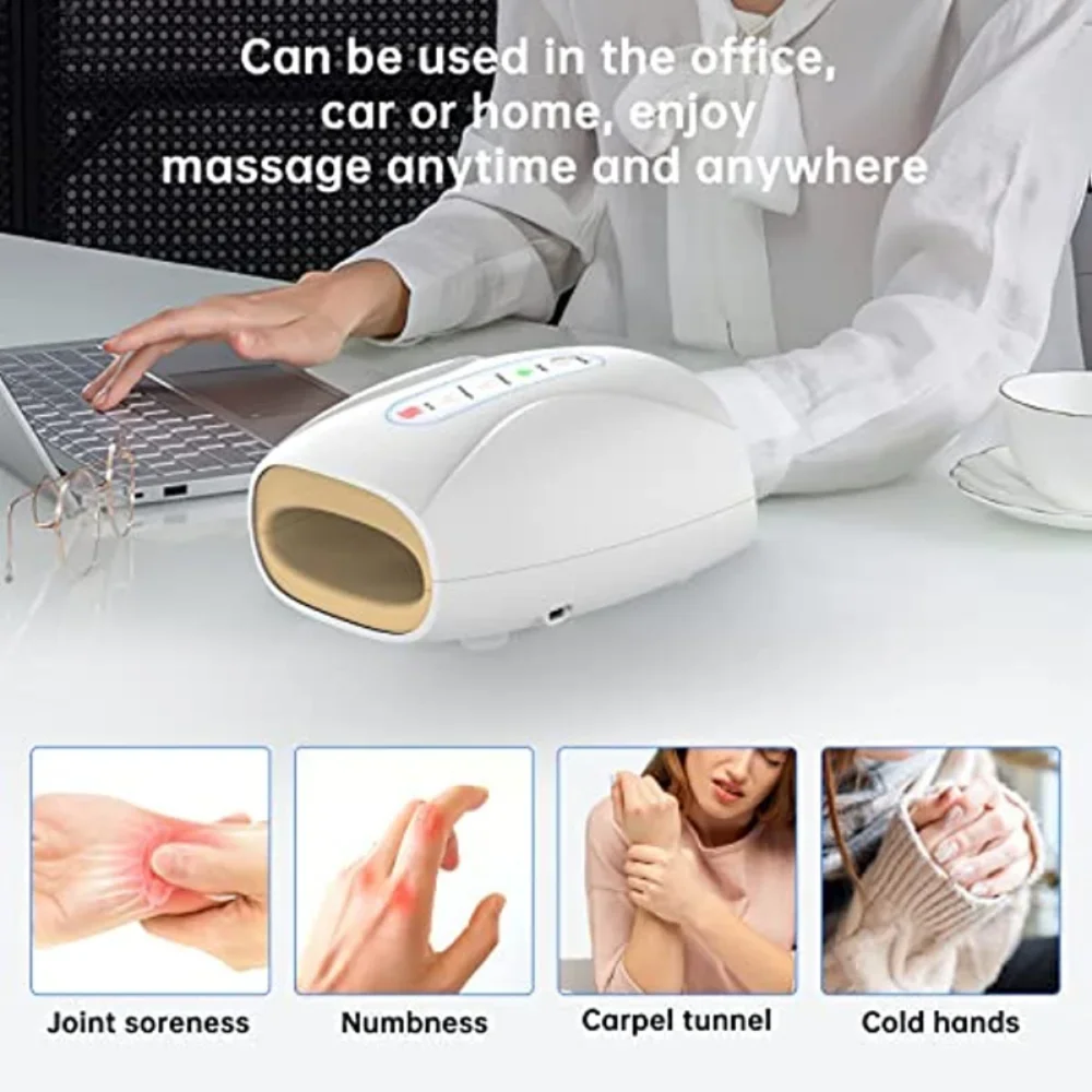 Wireless Hot Compress Palm Massage Electric Hand Massager To Relieve Arthritis Pain Finger Massage Treatment Tools Air Compressi
Wireless Hot Compress Palm Massage Electric Hand Massager To Relieve Arthritis Pain Finger Massage Treatment Tools Air Compressi