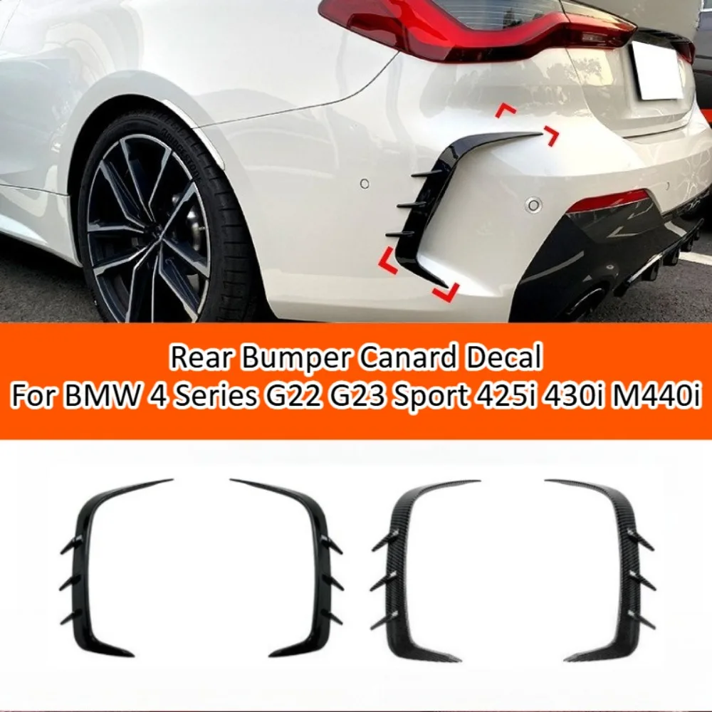 Rear Bumper Canard Decal For BMW 4 Series G22 G23 Sport 425i 430i M440i Air Knife Sticker Exterior Trim Styling Accessories Kits
Rear Bumper Canard Decal For BMW 4 Series G22 G23 Sport 425i 430i M440i Air Knife Sticker Exterior Trim Styling Accessories Kits