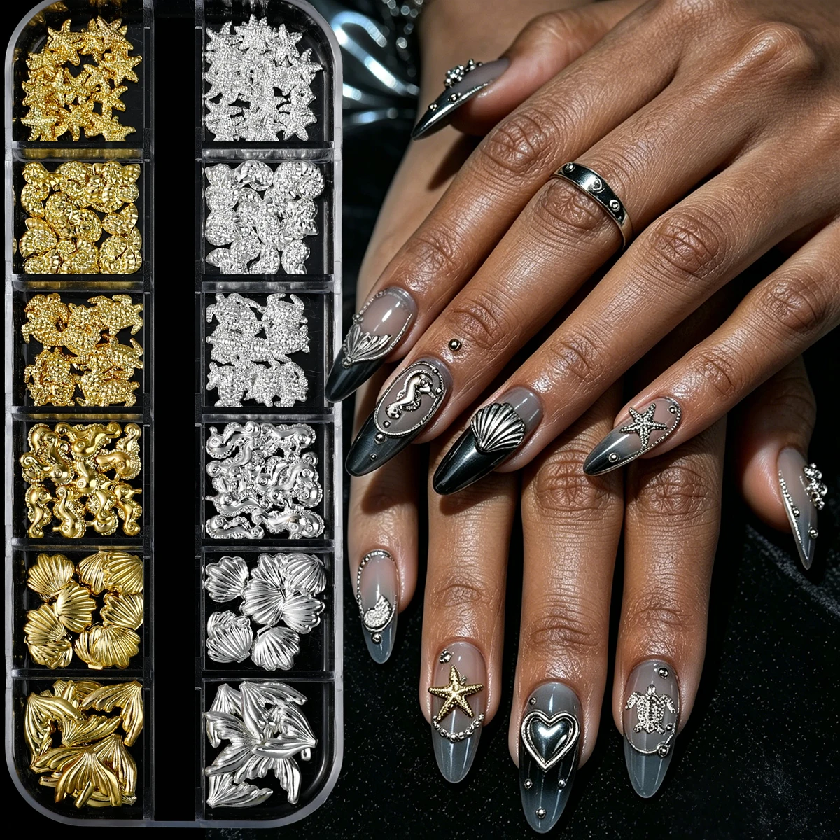 1Box Glossy Simulated Ocean Series Nail Charms 3D Creative Mini Turtle Shell Starfish Seahorse Nail Art Accessories for DIY Nail
1Box Glossy Simulated Ocean Series Nail Charms 3D Creative Mini Turtle Shell Starfish Seahorse Nail Art Accessories for DIY Nail
