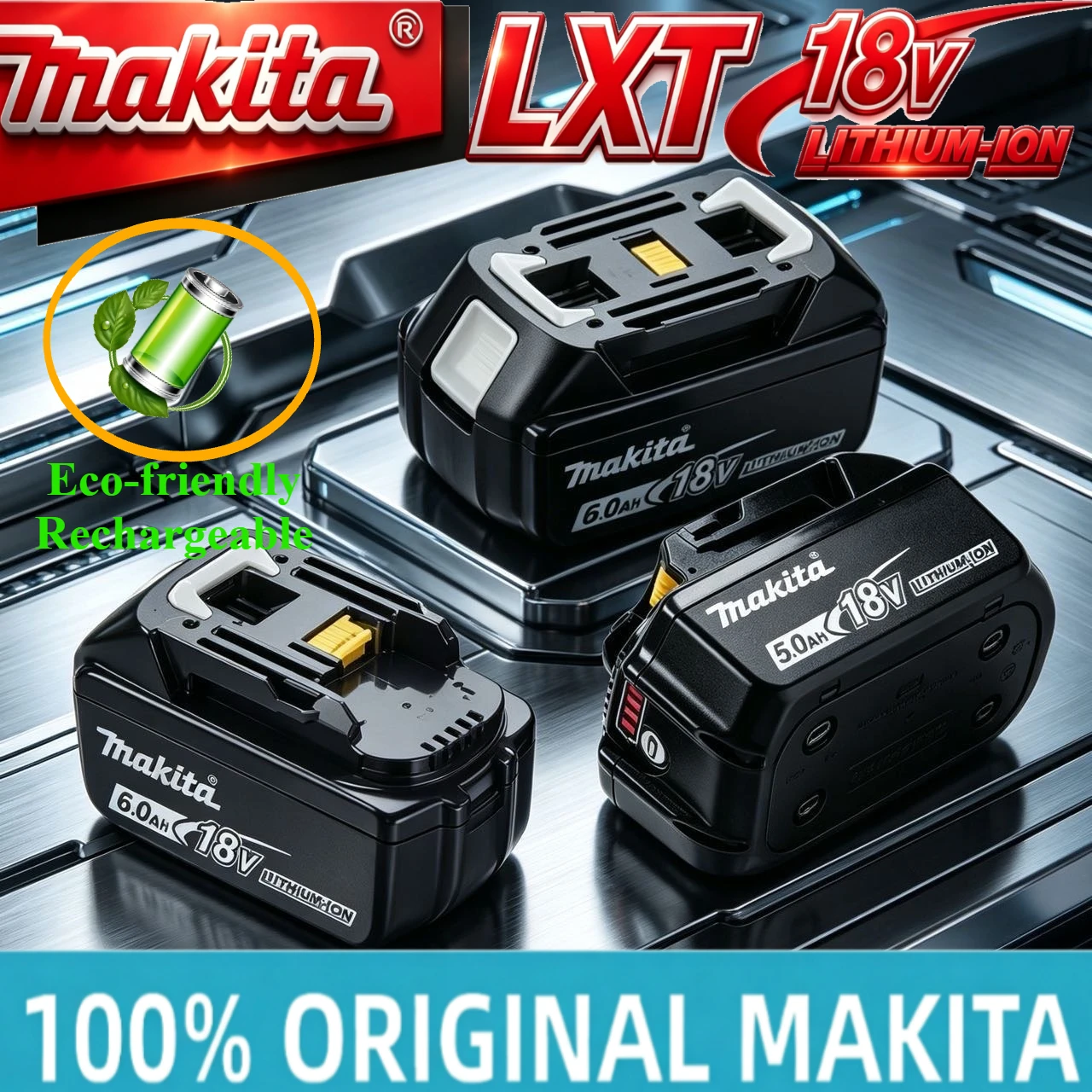 High-Stability18V Battery compatible with BL1860B, BL1890 batteries and DC18RC charger.prolongs the service life of power tools
High-Stability18V Battery compatible with BL1860B, BL1890 batteries and DC18RC charger.prolongs the service life of power tools