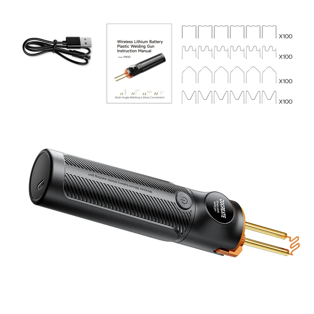 Hot Stapler Plastic Welding Machine Car Bumper Repair Kit PVC Plastic Repairs Wireless Handheld Plastic Soldering Gun
Hot Stapler Plastic Welding Machine Car Bumper Repair Kit PVC Plastic Repairs Wireless Handheld Plastic Soldering Gun 