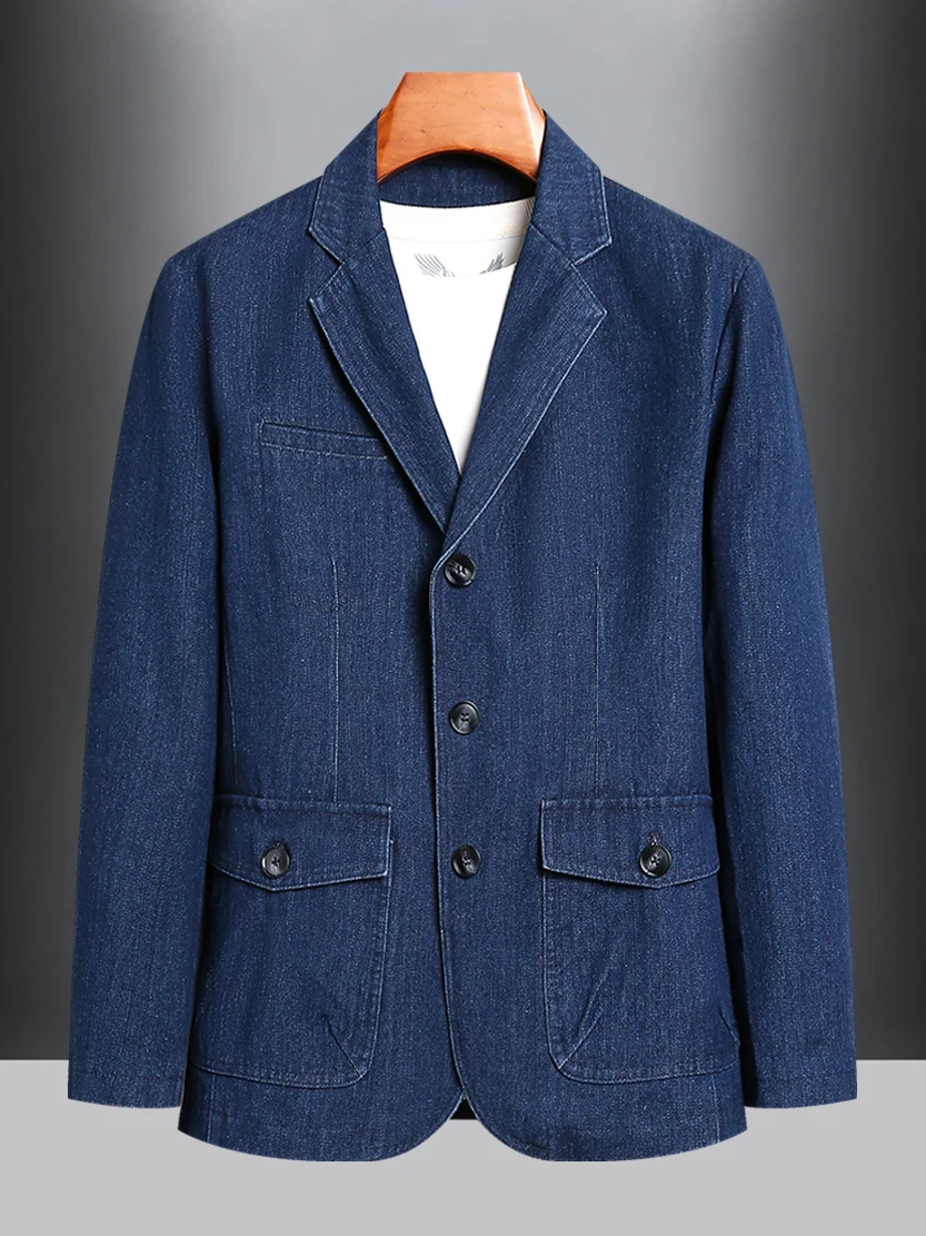 American Sle Loose Jeans Men's Coat Casual Autumn Winter Busin Suit Retro Faion Ciscape Long Sve Regular Length
American Sle Loose Jeans Men's Coat Casual Autumn Winter Busin Suit Retro Faion Ciscape Long Sve Regular Length