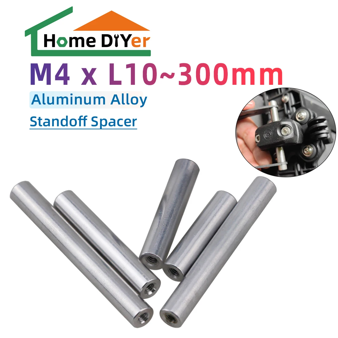 1Pcs Long Nuts M4 OD6/7/8/10mm Length 10mm-300mm Aluminum Round Threaded Sleeve Standoff Pillar Long Nut Connector
1Pcs Long Nuts M4 OD6/7/8/10mm Length 10mm-300mm Aluminum Round Threaded Sleeve Standoff Pillar Long Nut Connector