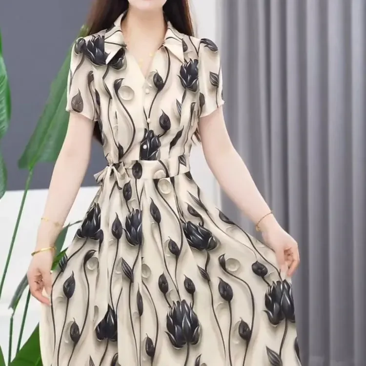High-grade printed dress female 2024 new 2024 summer fashion lace waist floral elegant slim casual long skirt. sexy dress
High-grade printed dress female 2024 new 2024 summer fashion lace waist floral elegant slim casual long skirt. sexy dress