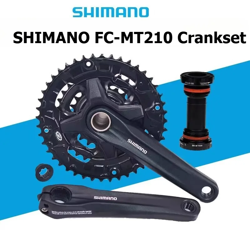 SHIMANO FC-MT210 Crankset for Mountain Bikes 3×9 Speed 27 Speed Hollow Integrated Sprocket 40/44T
SHIMANO FC-MT210 Crankset for Mountain Bikes 3×9 Speed 27 Speed Hollow Integrated Sprocket 40/44T
