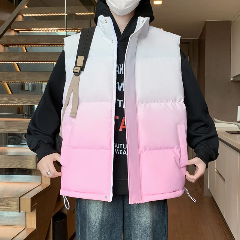 Утепленный хлопковый жилет для мужчин, свободный крой, универсальный, на бретелях, осенне-зимняя верхняя одежда
Утепленный хлопковый жилет для мужчин, свободный крой, универсальный, на бретелях, осенне-зимняя верхняя одежда