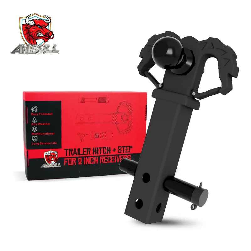 Ambull Good Quality Carbon Steel Universal 2'' Drop Hich Trailer Hitch Lock Pintle Hook Tow Ball Mount Trailer Hitch Ball
Ambull Good Quality Carbon Steel Universal 2'' Drop Hich Trailer Hitch Lock Pintle Hook Tow Ball Mount Trailer Hitch Ball