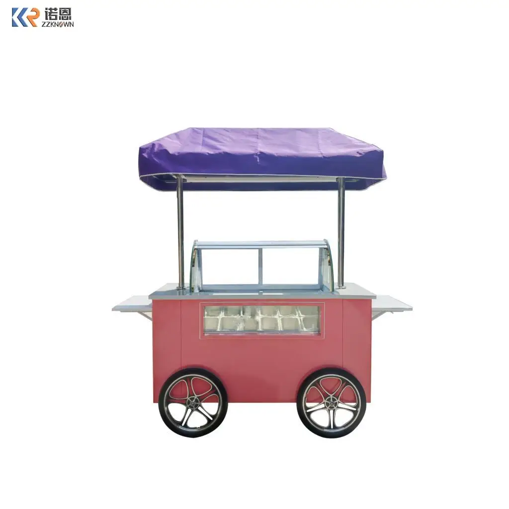 Customized Ice Cream Cart With Waterproof Fabric Roof Customized Color Logo
Customized Ice Cream Cart With Waterproof Fabric Roof Customized Color Logo