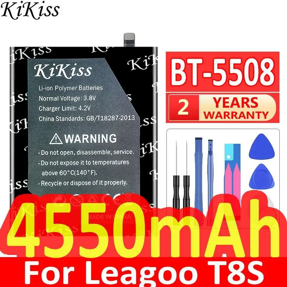 Аккумулятор мобильного телефона с хорошей низкой температурой для Leagoo T8S BT-5508, прочный, 4550 мАч
Аккумулятор мобильного телефона с хорошей низкой температурой для Leagoo T8S BT-5508, прочный, 4550 мАч