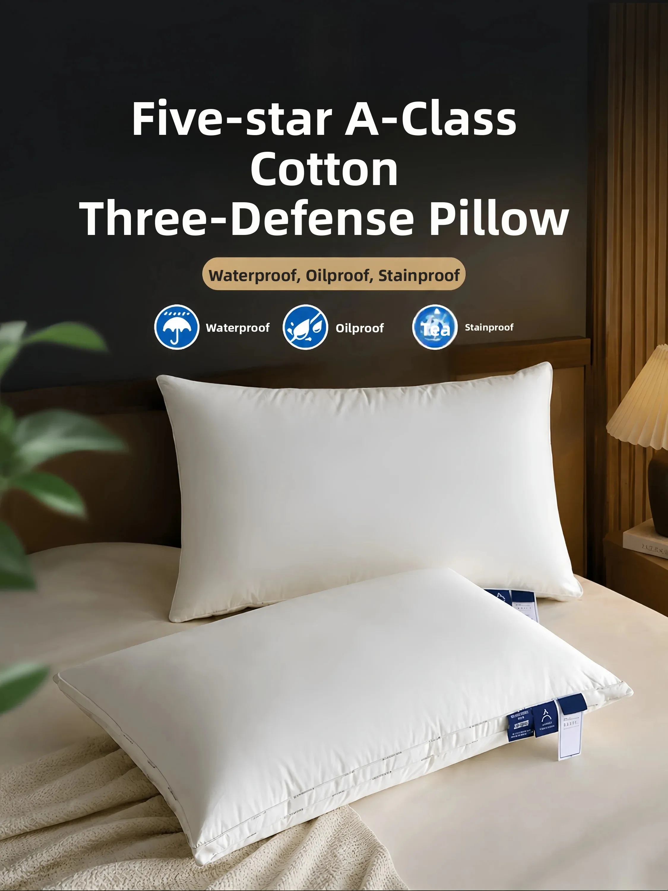 Five Star Hotel Grade a Cotton Pillow Neck Support Sleep Aid Rectangular Micro Fiber Filled Single Person Home Use
Five Star Hotel Grade a Cotton Pillow Neck Support Sleep Aid Rectangular Micro Fiber Filled Single Person Home Use