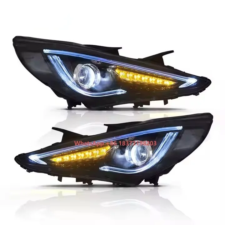 6th Gen I45 LED Headlights Dual Beam Demon Eye with 6000K Color Temperature 2011-2014 for Hyun/dai Sonata Front Car Lamp 12V
6th Gen I45 LED Headlights Dual Beam Demon Eye with 6000K Color Temperature 2011-2014 for Hyun/dai Sonata Front Car Lamp 12V