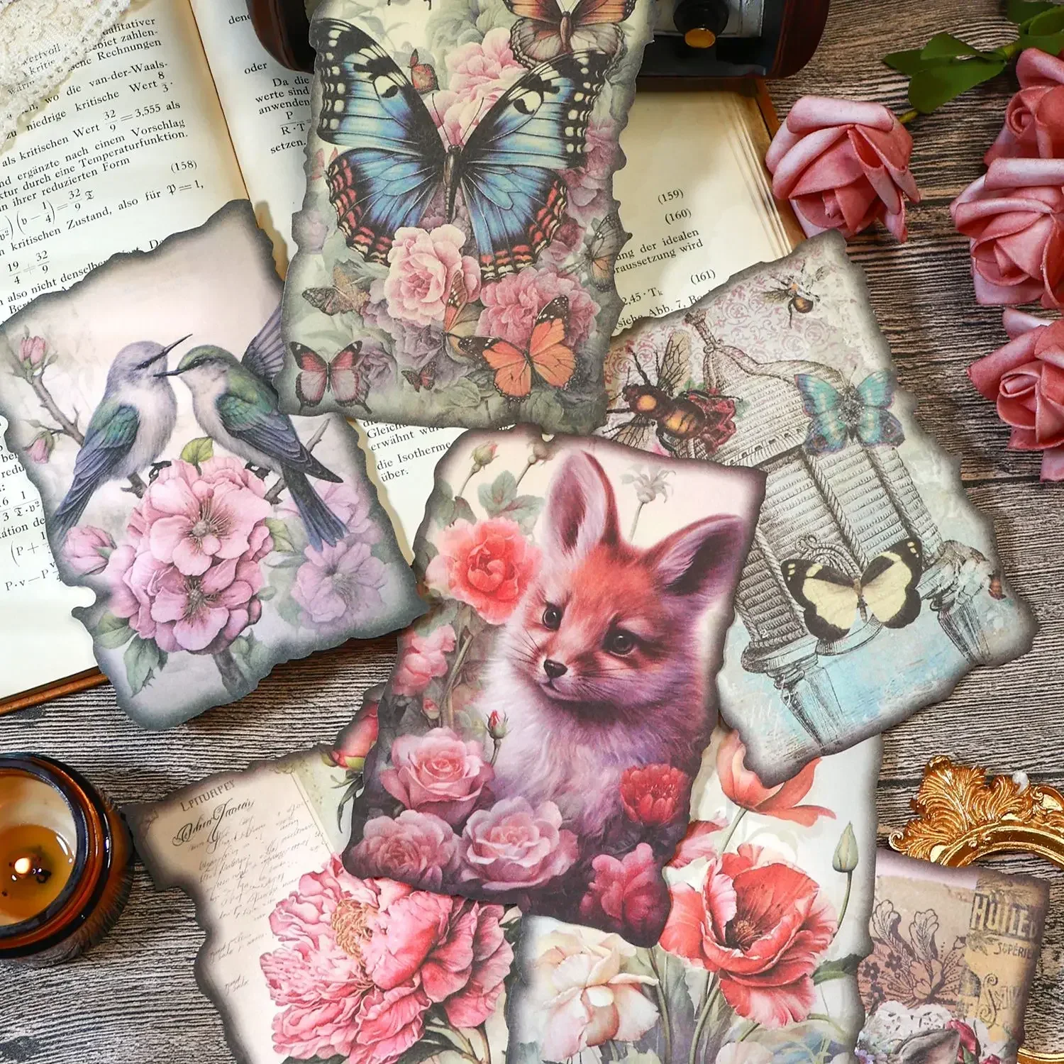 20pcs/pack Retro Materials Paper Flower Butterfly Animal Material Collage Junk Journal DIY Scrapbooking Ins Stationery supplies
20pcs/pack Retro Materials Paper Flower Butterfly Animal Material Collage Junk Journal DIY Scrapbooking Ins Stationery supplies