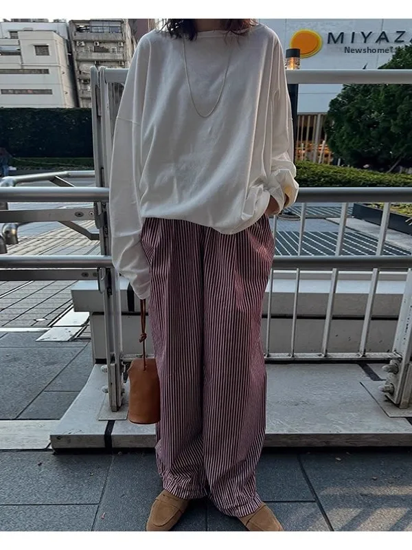High Waist Wide Leg Workwear Casual Elastic Waist Women's Pants Commute Loose Fit Comfortable Breathable Cotton Harlan Trousers
High Waist Wide Leg Workwear Casual Elastic Waist Women's Pants Commute Loose Fit Comfortable Breathable Cotton Harlan Trousers