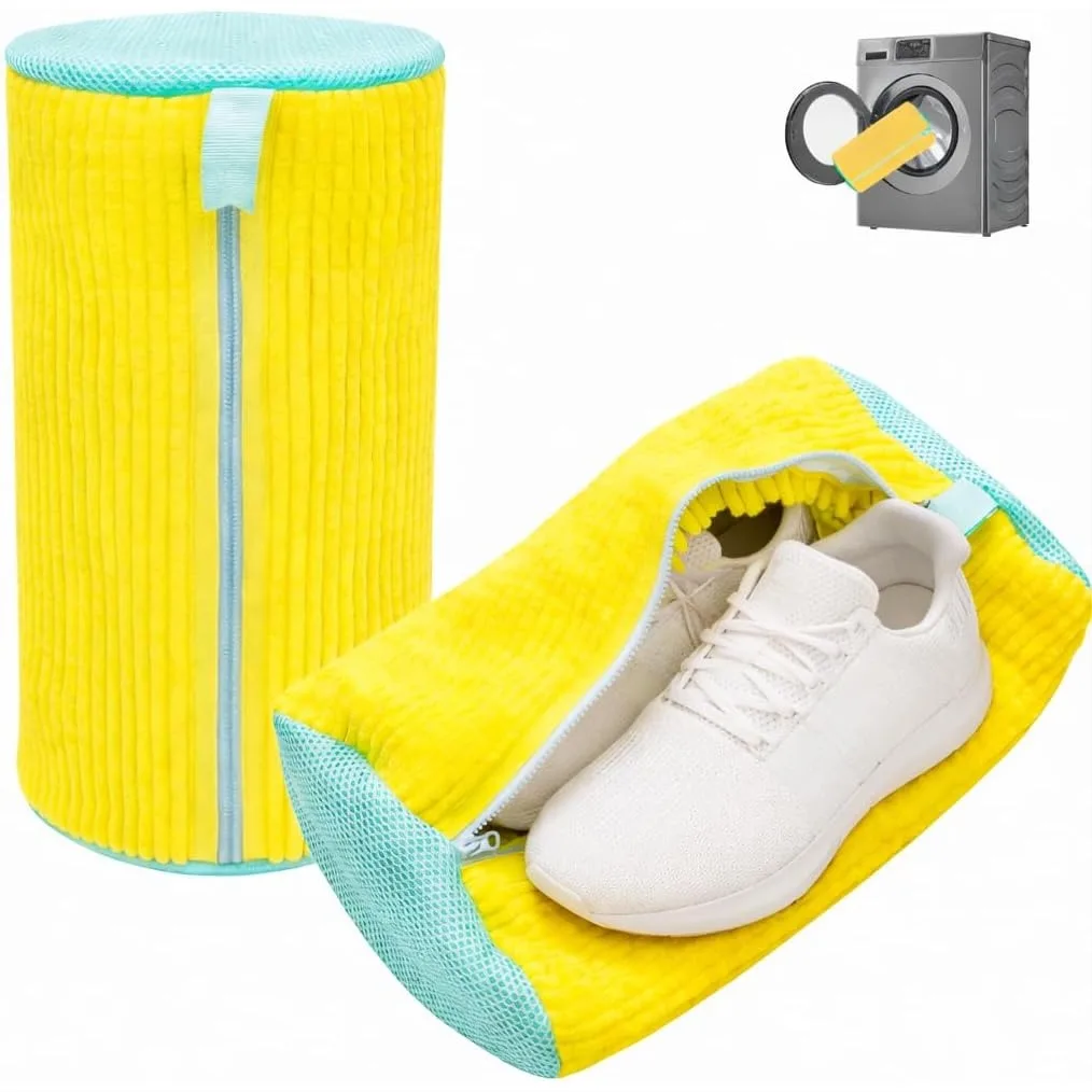 Shoe Washing Machine Bag for Sneakers - Reusable Laundry Shoe Bag with Microfiber Strands for Deep Gentle Clean, Protective
Shoe Washing Machine Bag for Sneakers - Reusable Laundry Shoe Bag with Microfiber Strands for Deep Gentle Clean, Protective