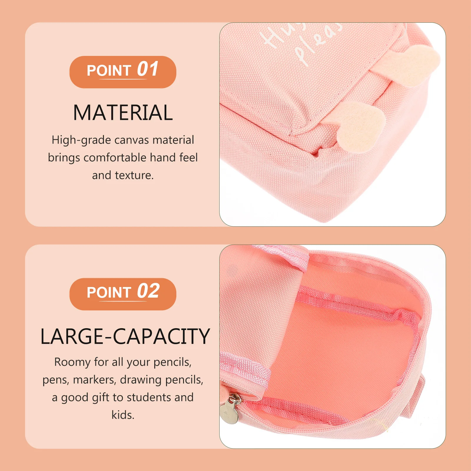 Wear-Resistant Canvas Pencil Pouch Large Capacity Zipper Pen Case Multi-Function Daily Use Storage Supplies Pencil Bag
Wear-Resistant Canvas Pencil Pouch Large Capacity Zipper Pen Case Multi-Function Daily Use Storage Supplies Pencil Bag