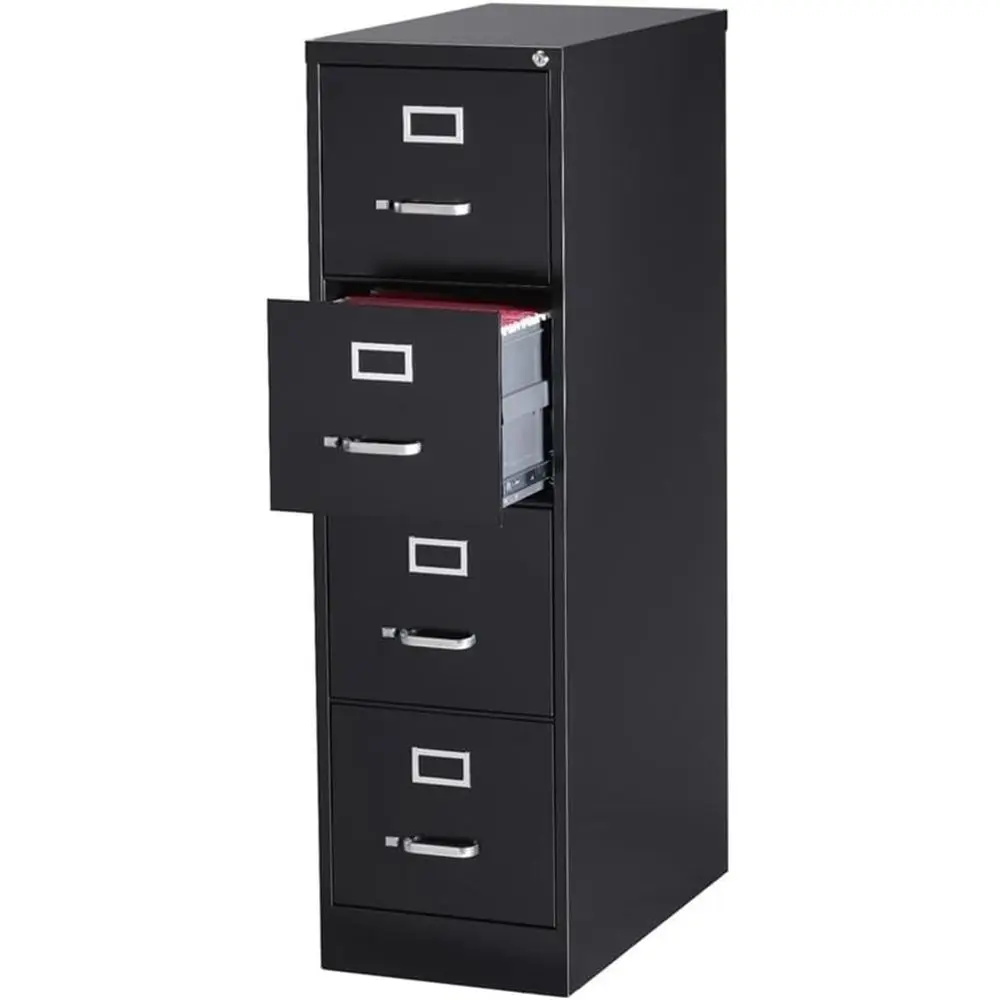 Commercial Grade Lockable Letter-Size File Cabinet with Ball-Bearing Suspension, 26.5 Depth, Black, Durable Construction, ANSI/B
Commercial Grade Lockable Letter-Size File Cabinet with Ball-Bearing Suspension, 26.5 Depth, Black, Durable Construction, ANSI/B