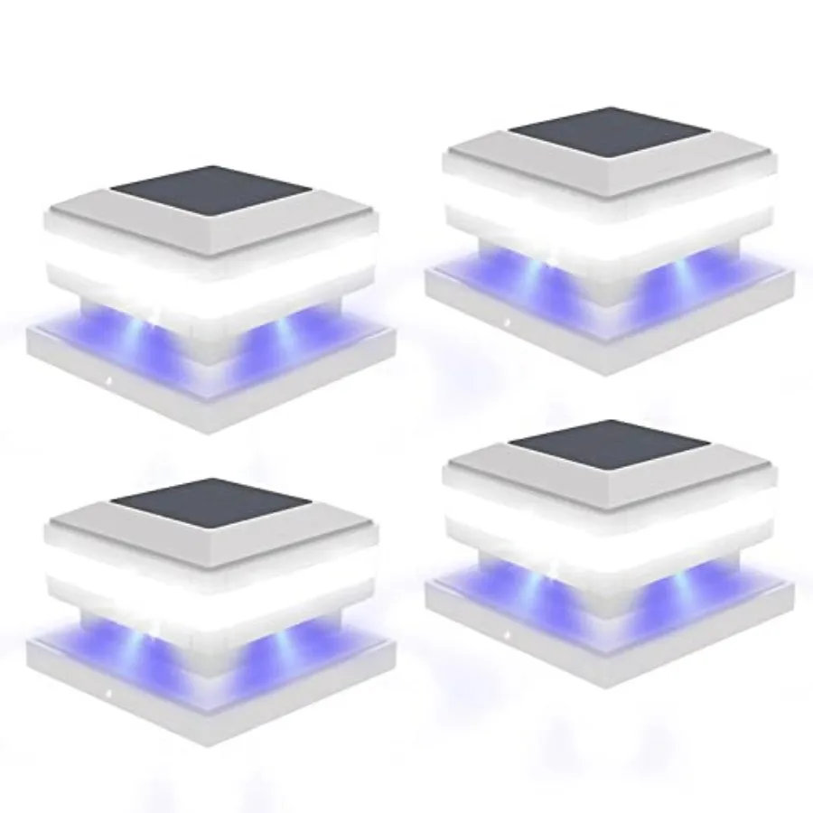 Solar Post Cap Lights 4 Pack Fence Post Lights Solar Powered for Patio Deck Garden Decor IP65 Waterproof Outdoor Post Light Coo
Solar Post Cap Lights 4 Pack Fence Post Lights Solar Powered for Patio Deck Garden Decor IP65 Waterproof Outdoor Post Light Coo