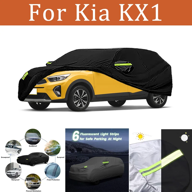 For Kia KX1 Car Cover Full Covers with Reflective Strip Dustproof UV Scratch-Resistant Sunscreen Protective cover
For Kia KX1 Car Cover Full Covers with Reflective Strip Dustproof UV Scratch-Resistant Sunscreen Protective cover