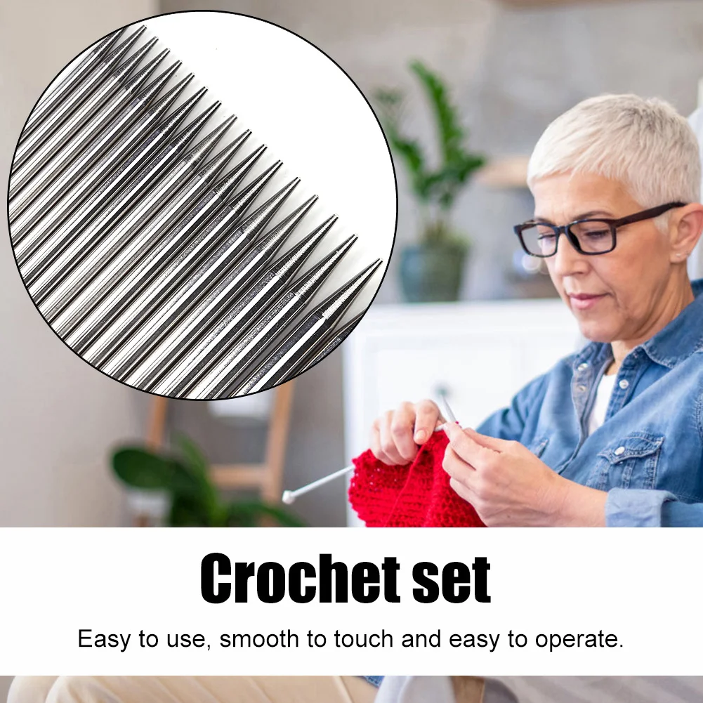 Multifunctional Crochet Hook Kits Removing Circular Needle Stainless Steel Sewing Needles Handmade Crafts for DIY Scarves Gloves
Multifunctional Crochet Hook Kits Removing Circular Needle Stainless Steel Sewing Needles Handmade Crafts for DIY Scarves Gloves