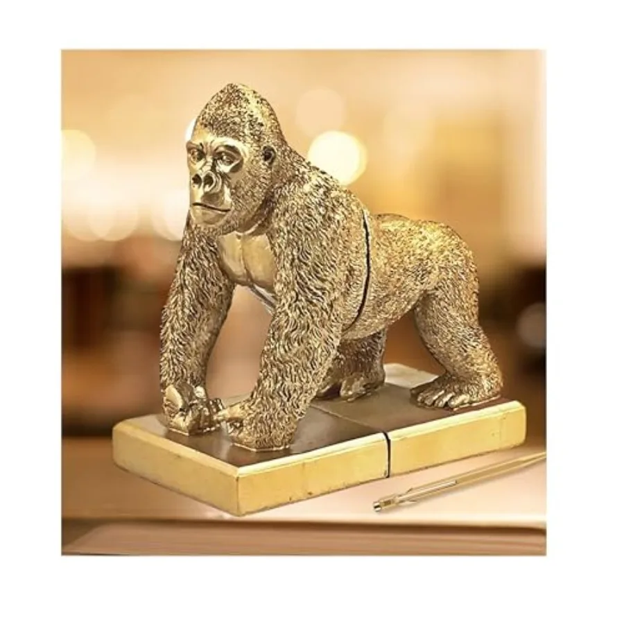 Golden Decorative Bookends Gorilla King Kong Chimps Apes Animal Sculptures Vintage Book Ends Holder Shelves Stoppers Support No
Golden Decorative Bookends Gorilla King Kong Chimps Apes Animal Sculptures Vintage Book Ends Holder Shelves Stoppers Support No