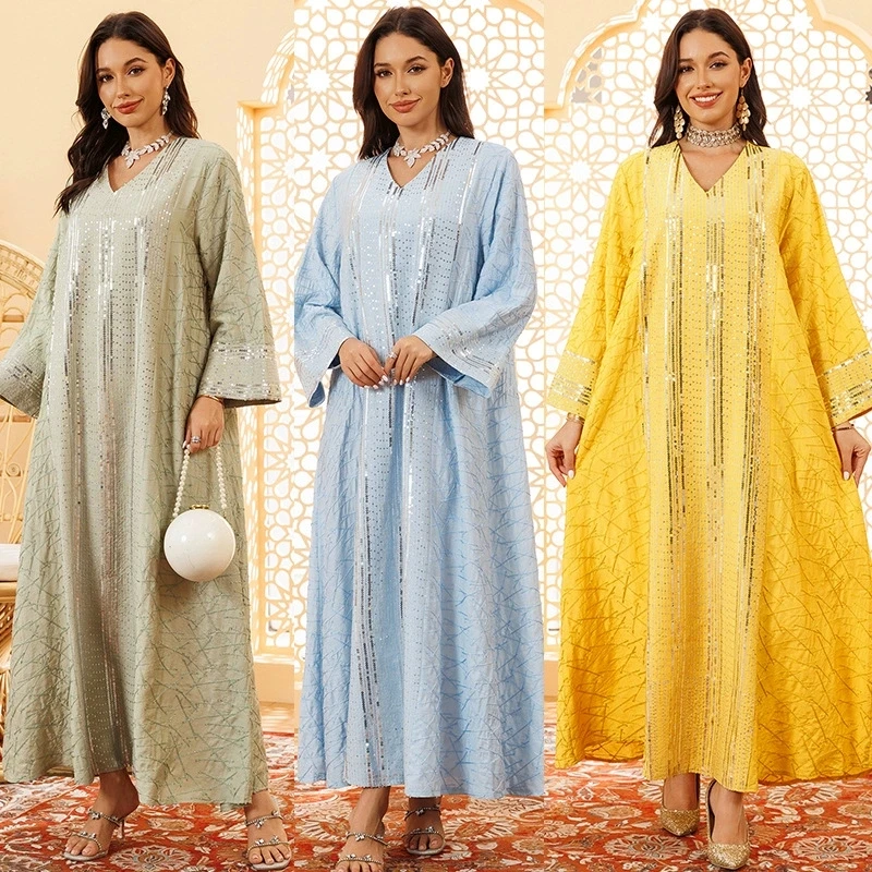 Ramadan Eid Jalabiya Muslim Dress Dubai Party Vestidos Embroidery Arab Long Robe Morocco Saudi Abayas Kaftan Islam Dresses 2025
Ramadan Eid Jalabiya Muslim Dress Dubai Party Vestidos Embroidery Arab Long Robe Morocco Saudi Abayas Kaftan Islam Dresses 2025