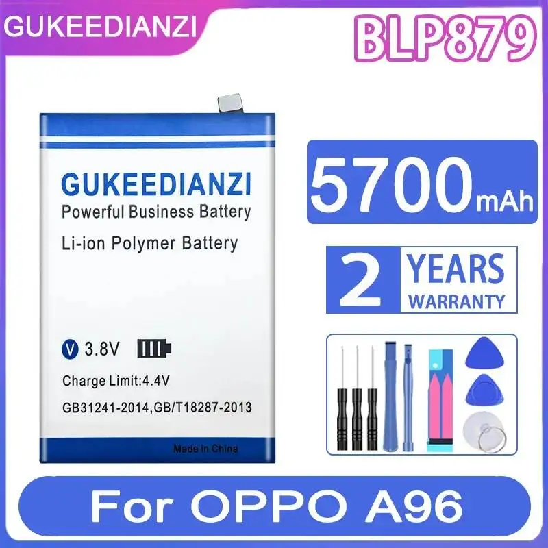 5700mAh BLP879 Premium Replacement Mobile Phone Battery For Oppo A96
5700mAh BLP879 Premium Replacement Mobile Phone Battery For Oppo A96