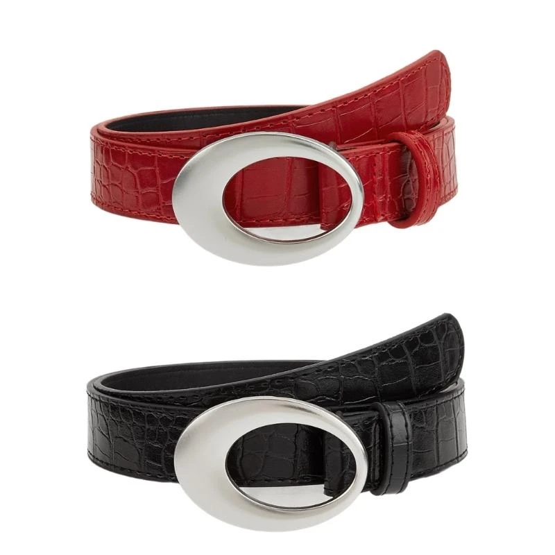 Simple Adult Waist Belt with Adjustable Unique Metal Buckle Waistband PU Waist Belts for Rock Fan Wear Resistant Y166
Simple Adult Waist Belt with Adjustable Unique Metal Buckle Waistband PU Waist Belts for Rock Fan Wear Resistant Y166