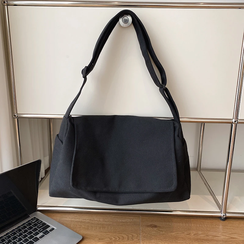 Large Capacity Canvas Shoulder Bags Solid Soft Denim Leisure Or Travel Bag for Women Fashion Fatchels Winter Package 2022 New
Large Capacity Canvas Shoulder Bags Solid Soft Denim Leisure Or Travel Bag for Women Fashion Fatchels Winter Package 2022 New