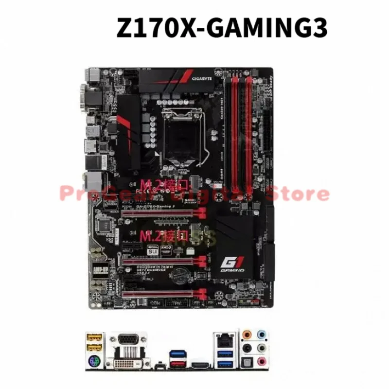 Used For GIGABYTE Z170X-GAMING3 LGA 1151 DDR4 ATX Gaming Motherboard for Intel 6th 7th Gen Core i7 i5 i3 Pentium Celeron CPUs
Used For GIGABYTE Z170X-GAMING3 LGA 1151 DDR4 ATX Gaming Motherboard for Intel 6th 7th Gen Core i7 i5 i3 Pentium Celeron CPUs