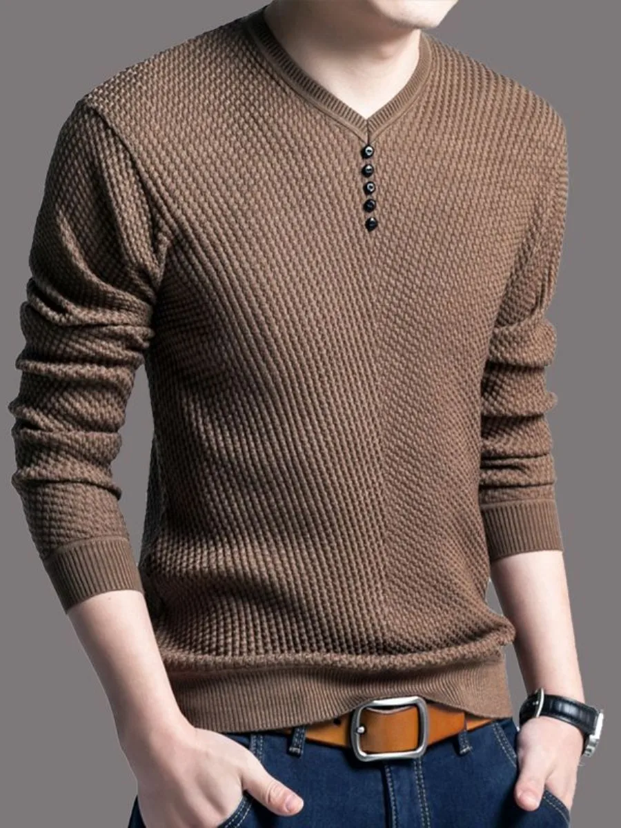 Spring Autumn New Sle Youth Men's V-Ne Long Sve Knitted Slim Fit Thi Base irt Faionable Korean Version T-irt
Spring Autumn New Sle Youth Men's V-Ne Long Sve Knitted Slim Fit Thi Base irt Faionable Korean Version T-irt