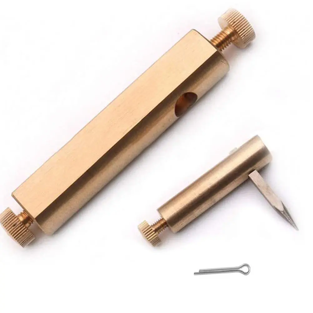 Professional Inlaid Slot Cutter Golden Brass Body Sharp Cutting Edge Durable Violin Making Tool Luthier Groove Engraving Machine
Professional Inlaid Slot Cutter Golden Brass Body Sharp Cutting Edge Durable Violin Making Tool Luthier Groove Engraving Machine