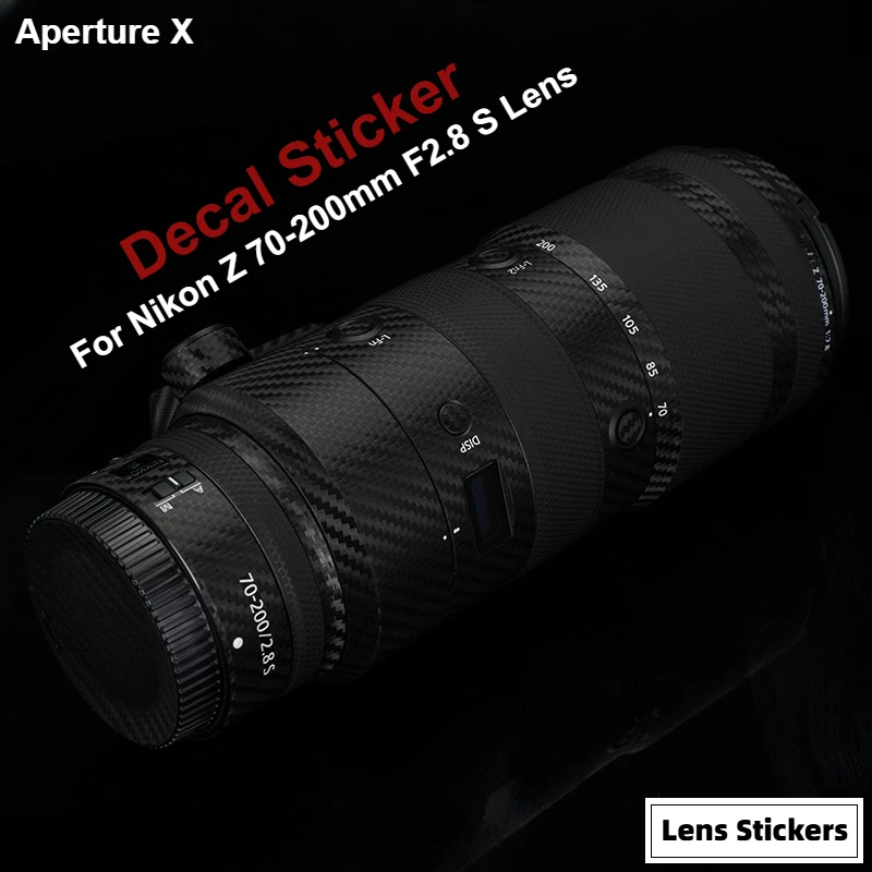 For NiKKOR 70200 F2.8 S Lens Decal Skin for NIKON Z 70-200mm f/2.8 VR S Lens Stickers Anti-scratch Cover Film
For NiKKOR 70200 F2.8 S Lens Decal Skin for NIKON Z 70-200mm f/2.8 VR S Lens Stickers Anti-scratch Cover Film