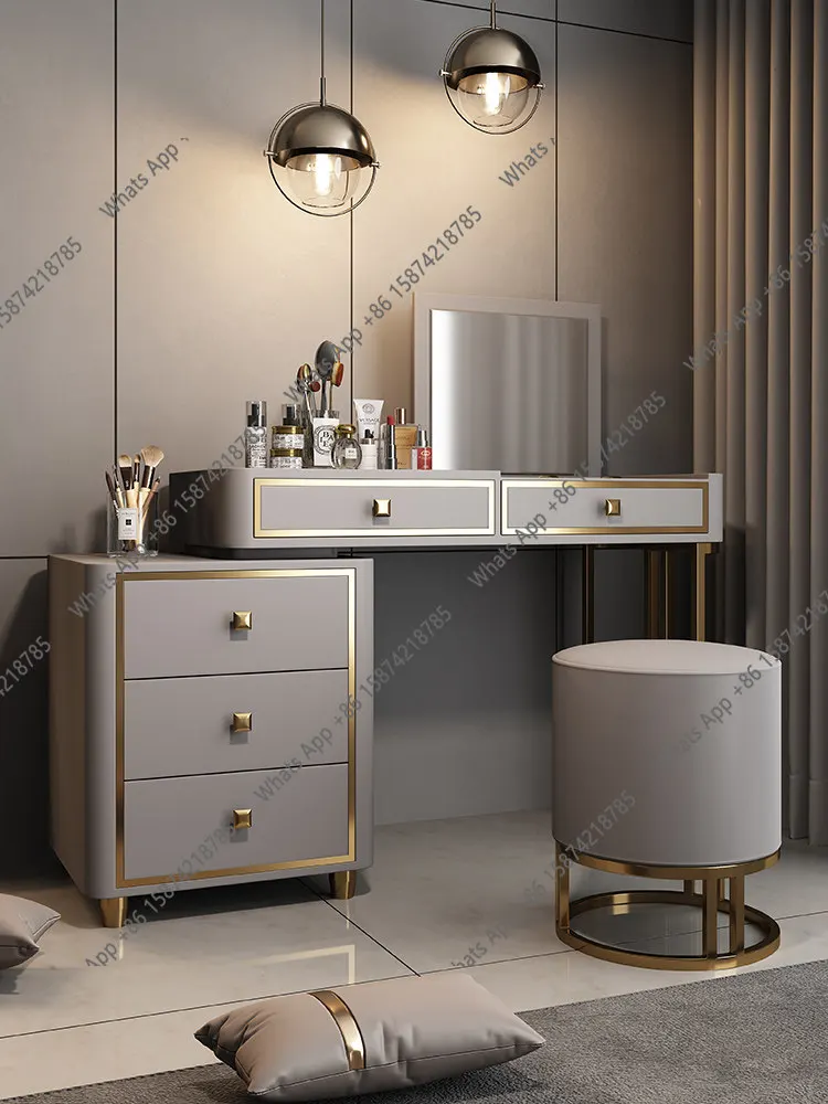Light luxury dresser bedroom modern Nordic simple flip cover cosmetic table storage cabinet integrated hidden mirror
Light luxury dresser bedroom modern Nordic simple flip cover cosmetic table storage cabinet integrated hidden mirror