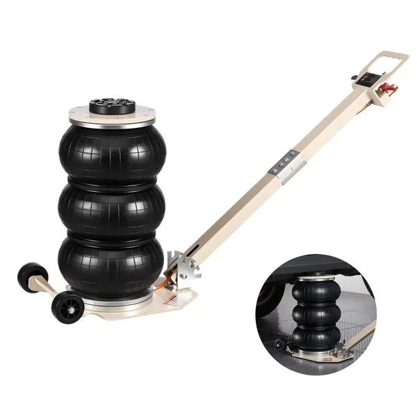 Air Jack, 3 Ton/6613 lbs Triple Bag Air Jack, Airbag with Six Steel Pipes, Lift Up to 17.7 inch/450 mm, 1-6 s Fast Lifting Pneum
Air Jack, 3 Ton/6613 lbs Triple Bag Air Jack, Airbag with Six Steel Pipes, Lift Up to 17.7 inch/450 mm, 1-6 s Fast Lifting Pneum