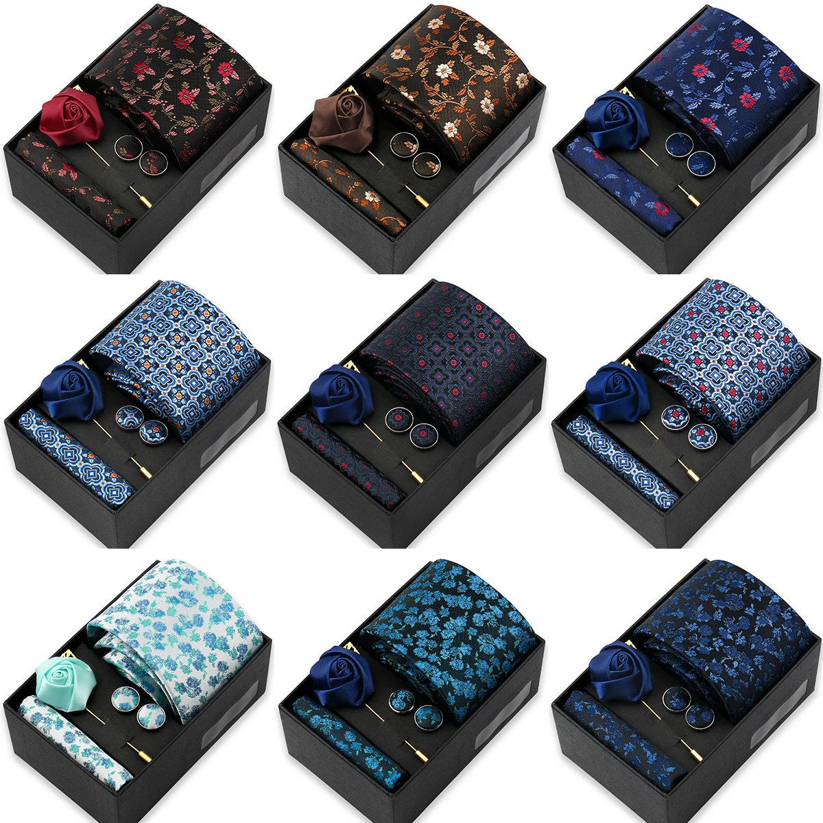Elegant Men Business Tie Set Paisley Stripe Pocket Square Cufflinks Brooch New Design Wedding Business Formal Party Accessories
Elegant Men Business Tie Set Paisley Stripe Pocket Square Cufflinks Brooch New Design Wedding Business Formal Party Accessories