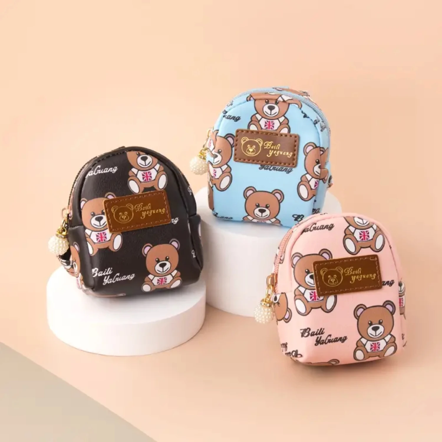 Adorable and Portable Cute Bear Pattern Coin Purse - Women's Earphone Storage Bag, Key Case, and Wallet for Girls, Perfect for O
Adorable and Portable Cute Bear Pattern Coin Purse - Women's Earphone Storage Bag, Key Case, and Wallet for Girls, Perfect for O